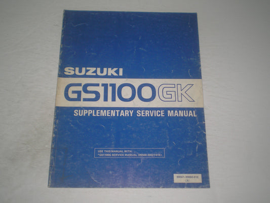 SUZUKI GS1100GK D 1983  Service Manual Supplement  99501-39060-01E  #1929