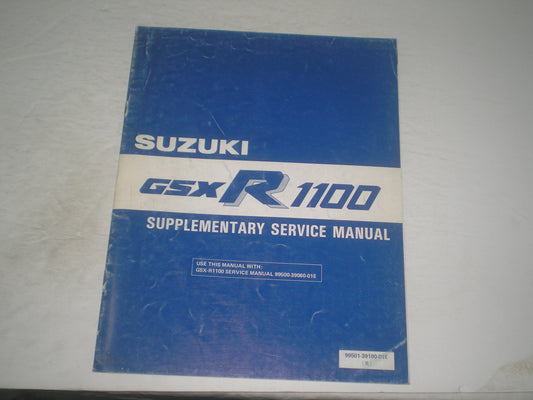 SUZUKI GSX-R1100 H 1987 Service Manual Supplement 99501-39100-01E #1969