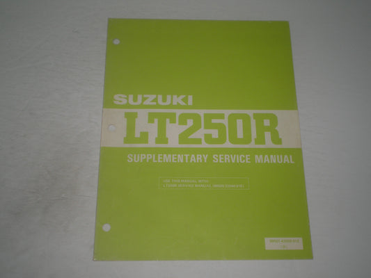 SUZUKI LT250R G 1986  Service Manual Supplement  99501-42050-01E  #1935
