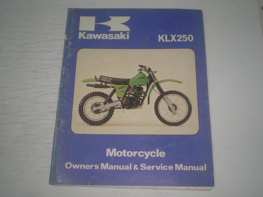 KAWASAKI KLX250  A1  1979  Owner's & Service Manual  99920-1063-01  #1094