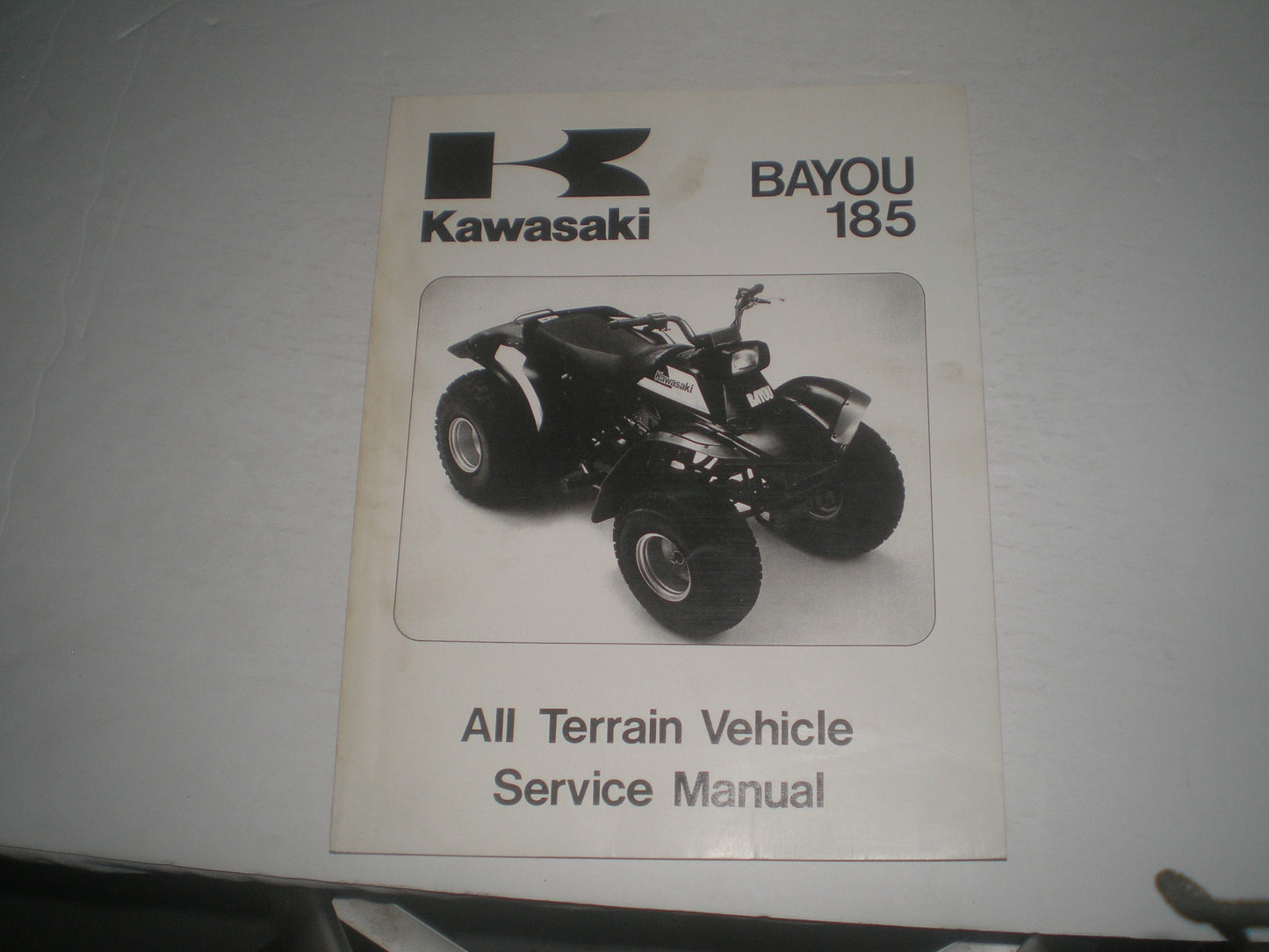 KAWASAKI KLF185 A1  Bayou 185  1985  Service Manual  99924-1058-01  #1346