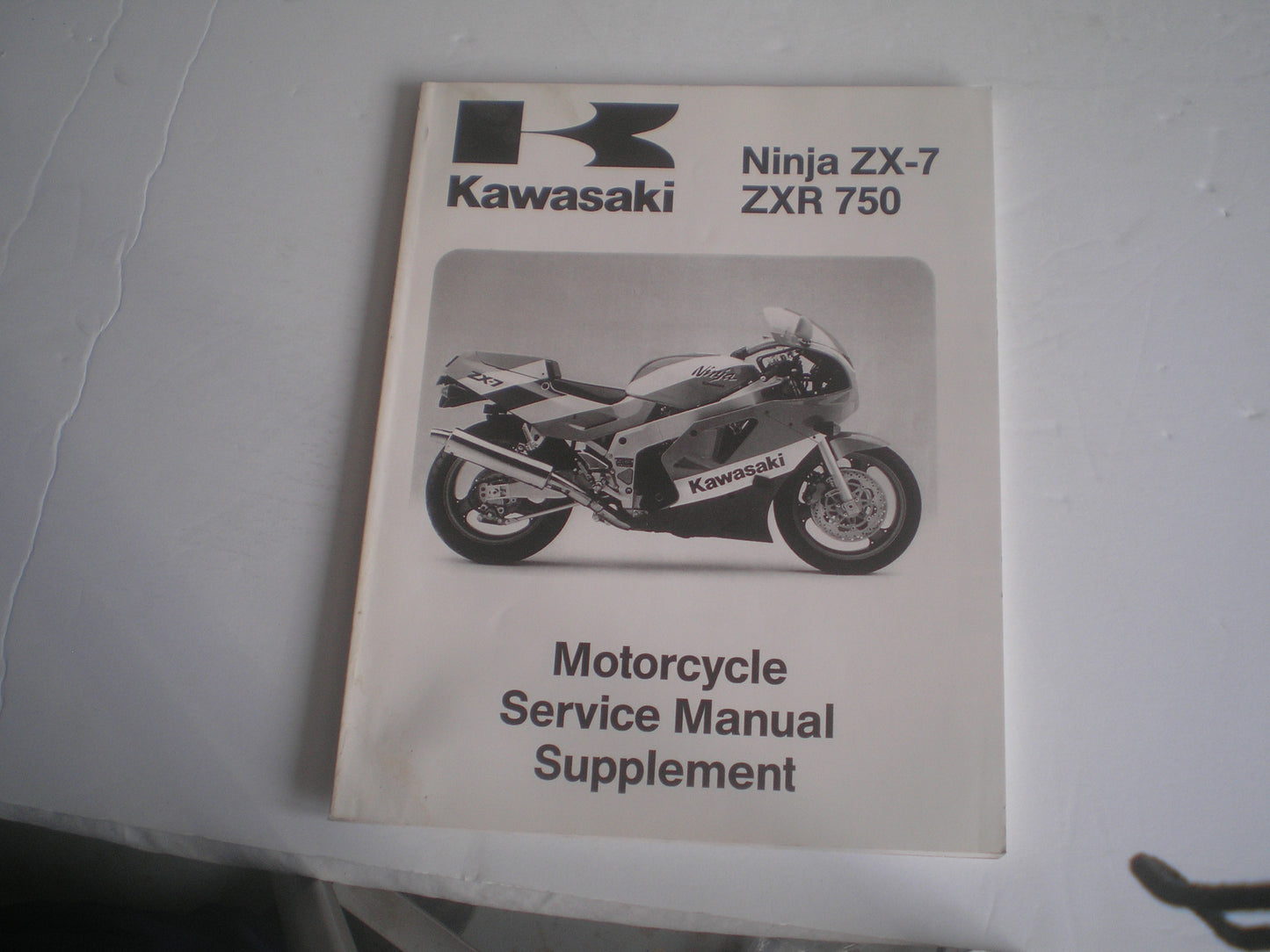 KAWASAKI ZXR 750  Ninja ZX-7  ZX750 H2  1990  Service Manual Supplement  99924-1126-51  #1380