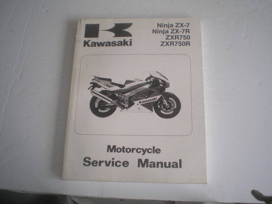 KAWASAKI ZX-7 ZX-7R  ZXR750R  Ninja  ZX750 J1/J2/K1/K2  Service Manual  99924-1139-02  #1632