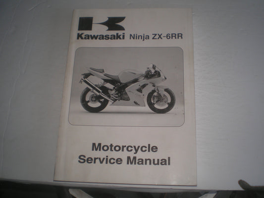 KAWASAKI ZX-6  ZX-6RR  Ninja  ZX600 M1   2004  Service Manual  99924-1333-01  #1386