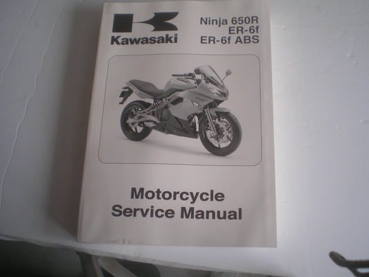 KAWASAKI EX650 C9F D9F Ninja 650R ER-6f ER-6f ABS 2009 Service Manual 99924-1419-01 #1364
