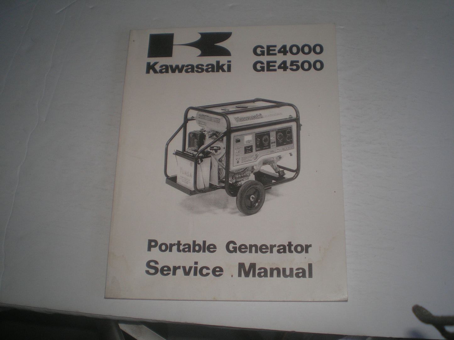 KAWASAKI GE4000 GE4500 1990 Portable Generator  Service Manual  99924-2022  #1256