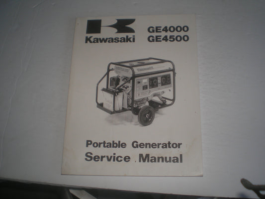 KAWASAKI GE4000  GE4500  1999  Portable Generator Service Manual  99924-2022-01  #1344
