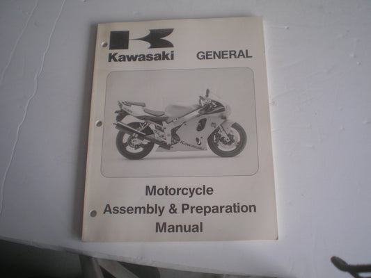 KAWASAKI General Motorcycle Assembly & Preparation Manual 99931-1311-01 #1377