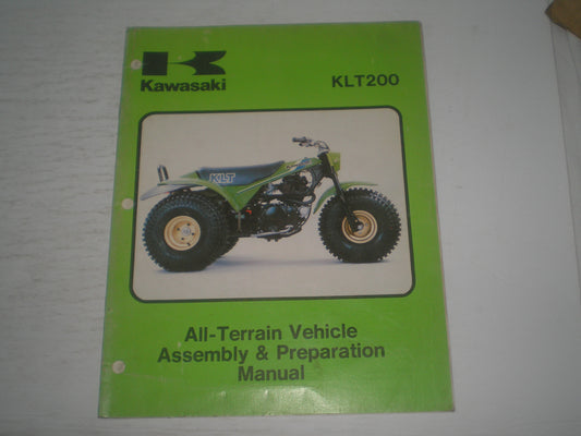 KAWASAKI KLT200 A1 1982  Assembly & Preparation Manual  99964-0119-01  #1848