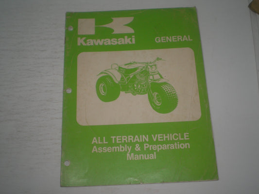 KAWASAKI General 1982 All Terrain Vehicle Assembly & Preparation Manual 99964-0139-01 #1629