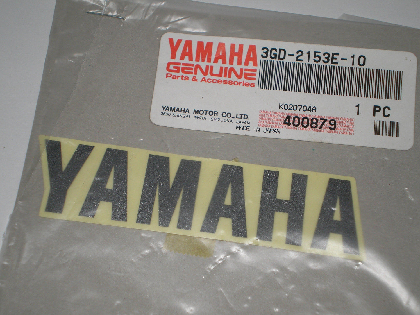 YAMAHA YFM350 YFM400 YFM660 YFS200 YFZ350 YFZ450 Decal 3GD-2153E-10