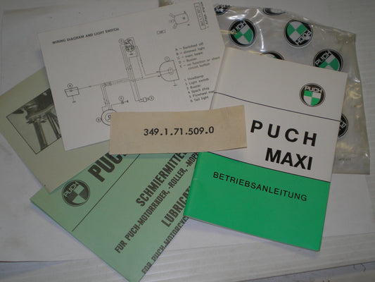 PUCH Maxi Instruction Manual German + more  3491715090G / 349.1.71.509.0G