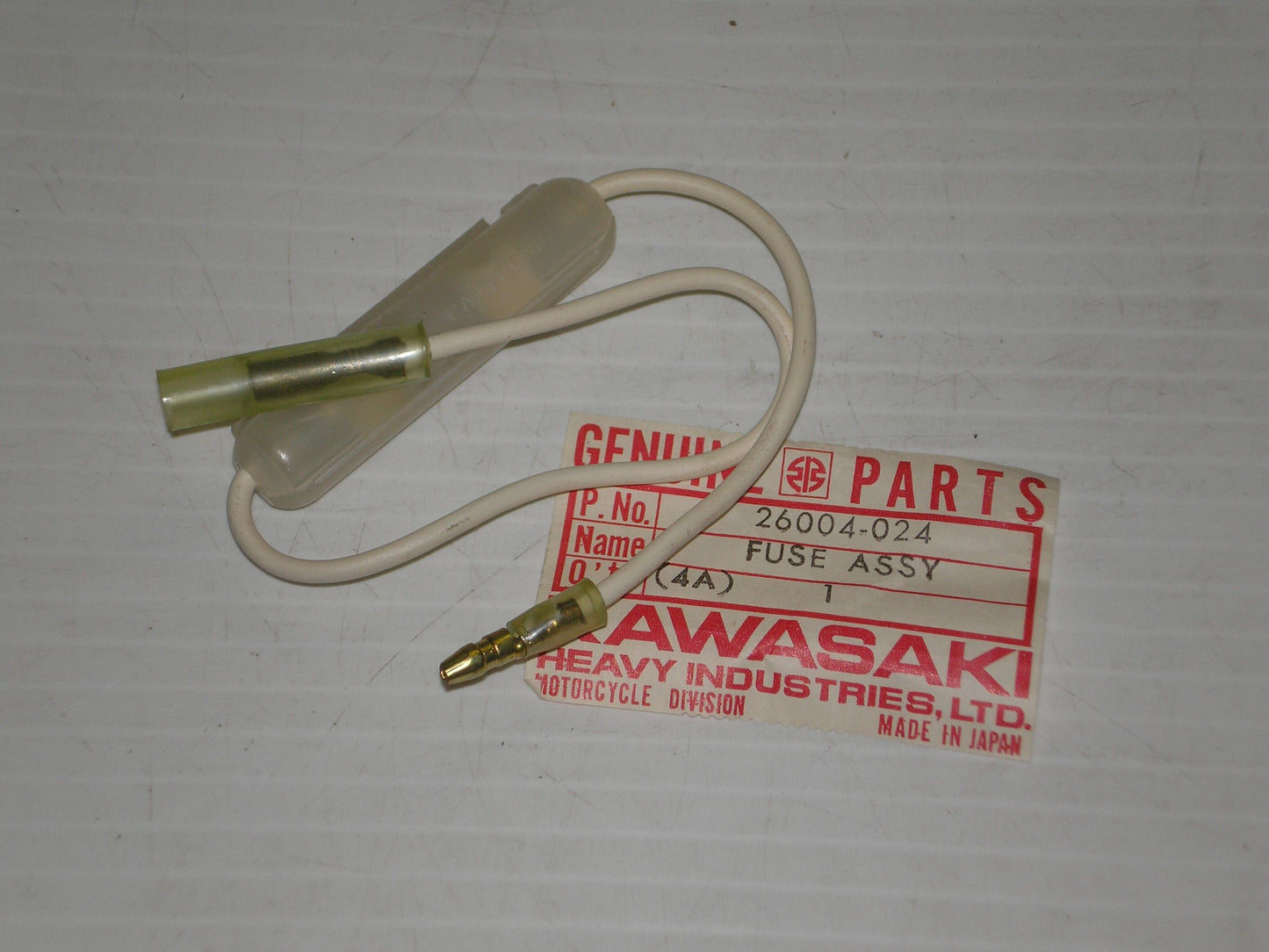 KAWASAKI KZ400 1974-1975 Fuse Holder Assembly 20A 26004-024