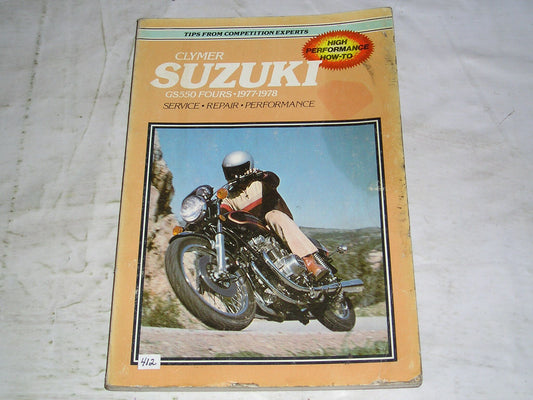 SUZUKI GS550 Fours 1977-1978 Clymer Service Manual M373  #412