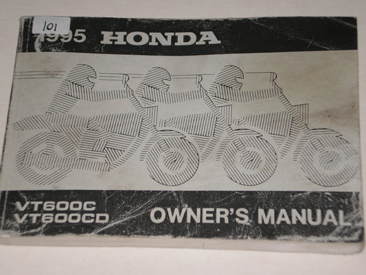 HONDA VT600 C/CD S 1995 Owner's Manual 00X32-MZ8-6100 32MZ8610 #A101