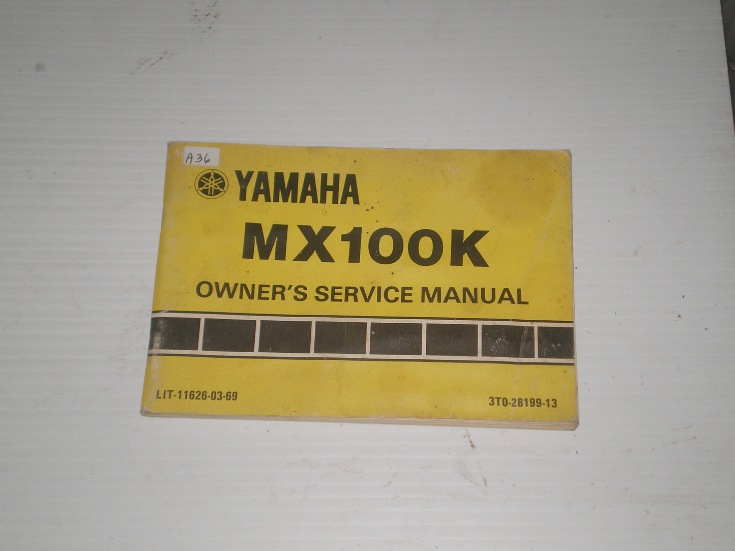 YAMAHA MX100 K  Owner's Service Manual  3T0-28199-13  LIT-11626-03-69  #A36