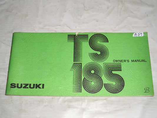 SUZUKI TS185 B Sierra 1977 Owner's Manual 99011-29602 #A57