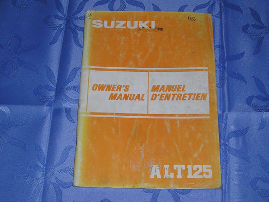 SUZUKI ALT125 D 1983  Owner's Manual  99011-24320-01B  #A86