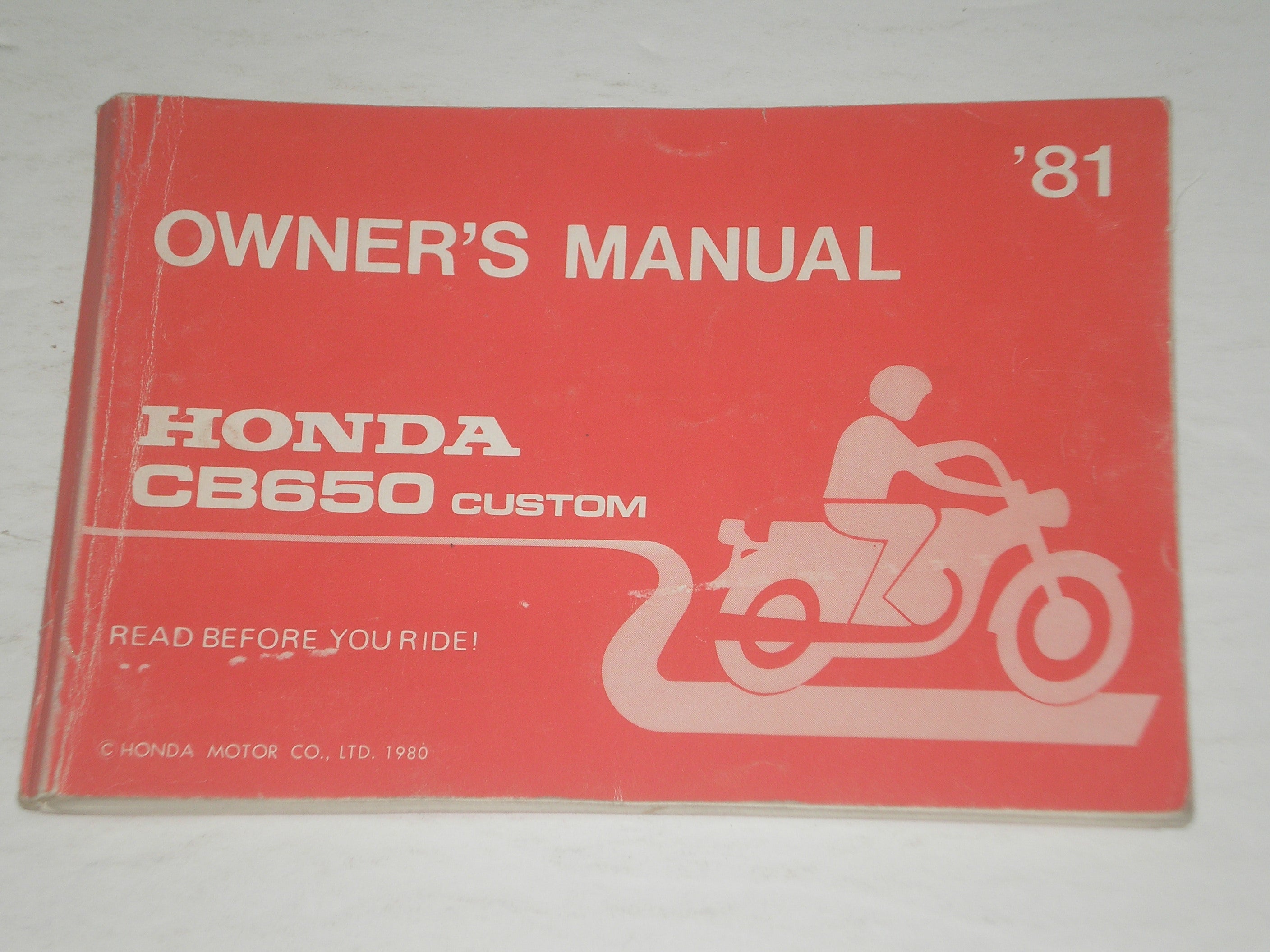 HONDA CB650 C-D Custom 1981 Owner's Manual 3246001 #A151 – Pro-Formance ...