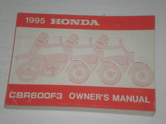 HONDA CBR600F3 S 1995  Owner's Manual  00X32-MAL-6000  32MAL600  #A155