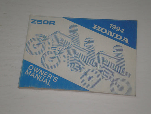 HONDA Z50R R 1994 Owner's Manual  00X32-GW8-6500  32GW8650  #A172