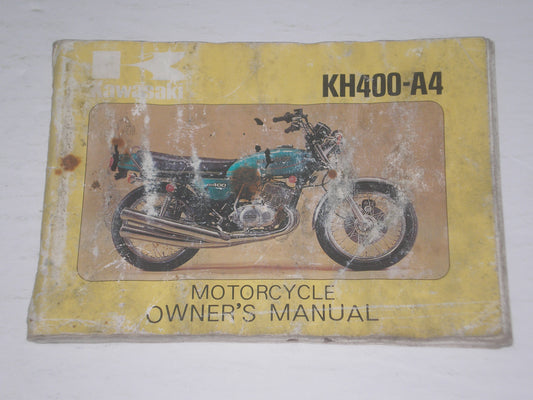 KAWASAKI KH400 A4 1977 Owner's Manual 99932-C03-01 #A173