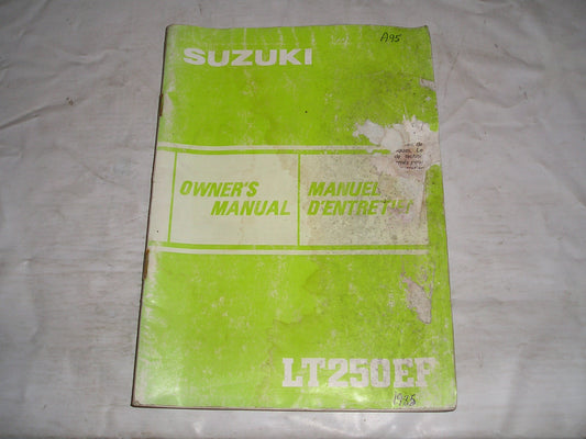 SUZUKI LT250 EP 1984 Owner's Manual 99011-24520-24B #A95