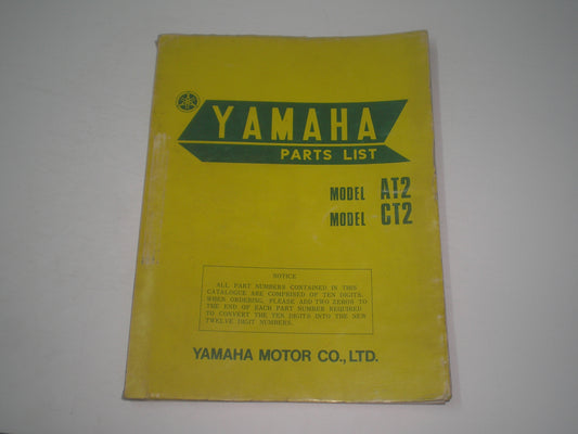 YAMAHA AT2 / AT2 M / CT2 1972 ATMX 1973 Enduro Parts List / Catalogue 314-28198-60 #1742