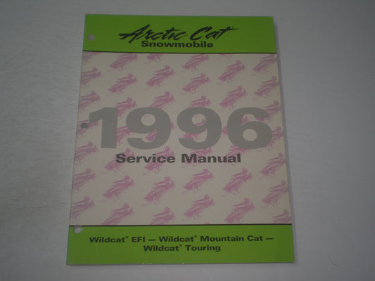 ARCTIC CAT Wildcat EFI / Wildcat Mountain Cat / Wildcat Touring 1996 Service Manual 2255-312 #S148