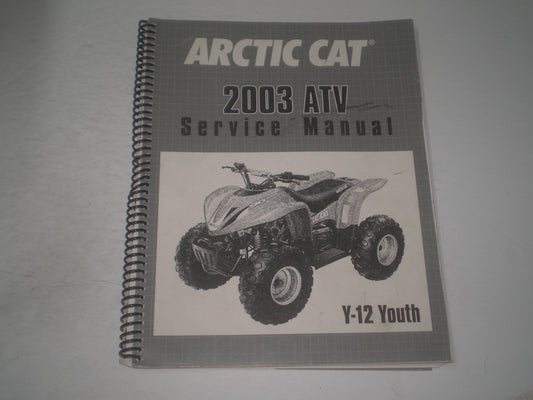 ARCTIC CAT Y-12 Youth ATV 2003 Service Manual 2256-652 #S121