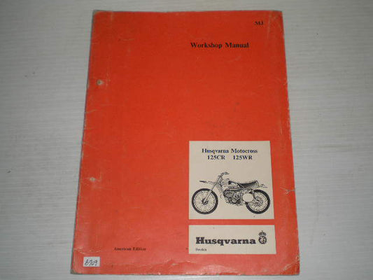 HUSQVARNA 125CR & 125WR Motocros  Engine Rebuild  Workshop / Service Manual  10 17 084-26  #E90