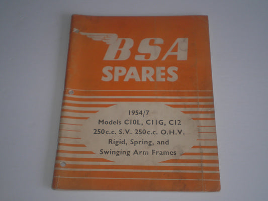 BSA C10L  C11G  C12  250cc  1954-1957  Parts Catalogue  MC907-5  #E117