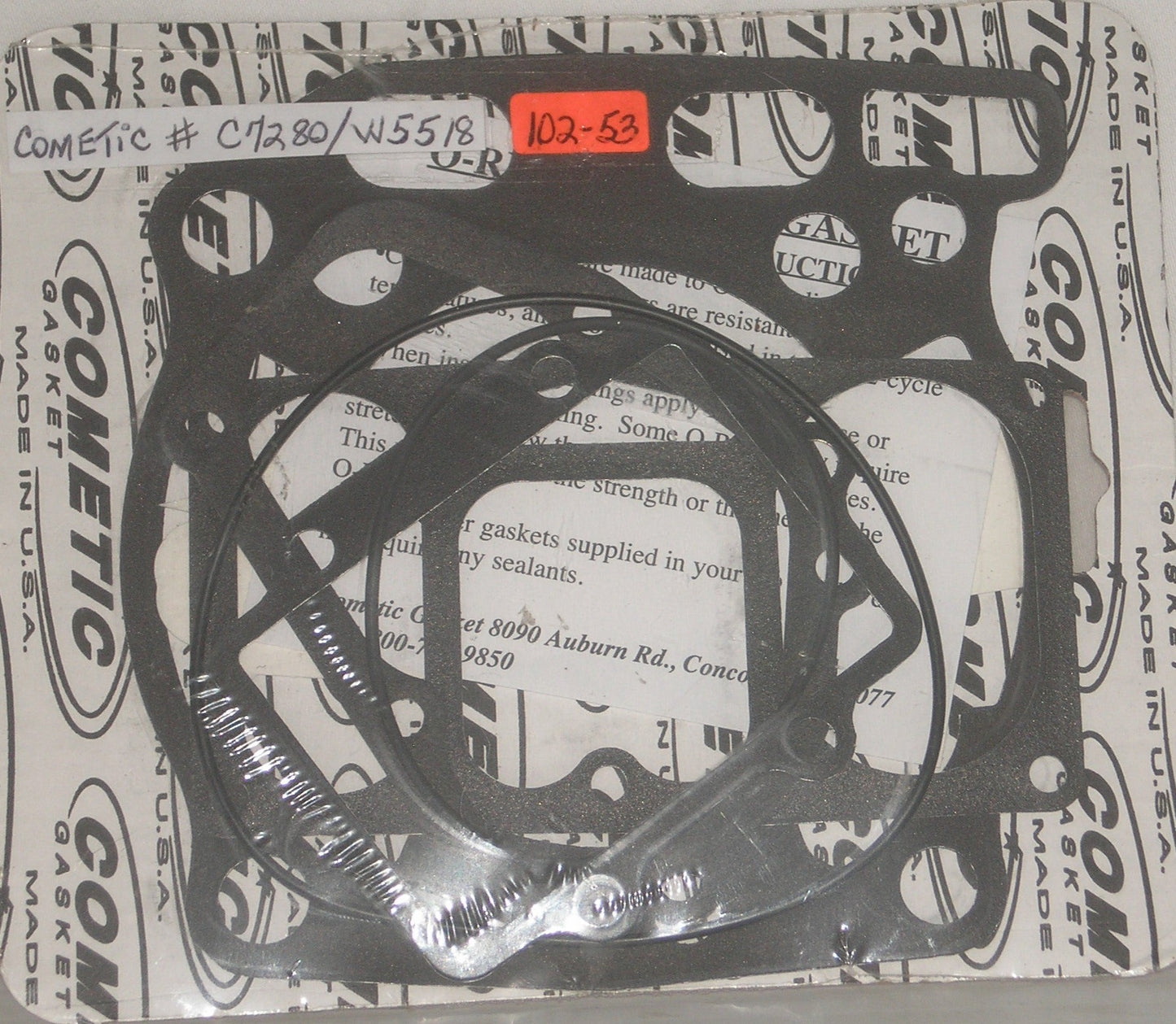 SUZUKI RM250  Top End Engine Gasket Set  Cometic # C7280 / W5518