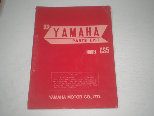 YAMAHA CS5 1972 Parts List / Catalogue 337-28198-60 #1714