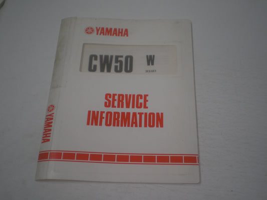 YAMAHA CW50 W  Zuma Scooter 1989  Dealer Service Information  3ES-SE1  #1748