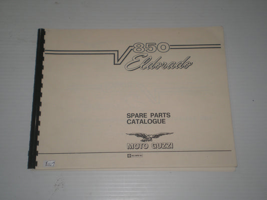 MOTO GUZZI 850 Eldorado & California Police 1972  Parts Catalogue  #E107