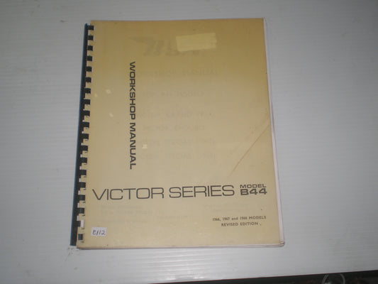 BSA B44 Victor Series 1966-1968 Workshop / Service Manual #E112