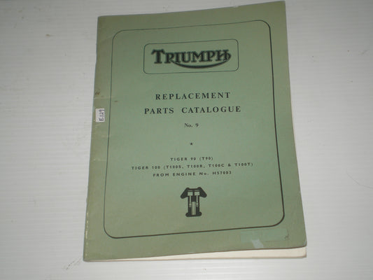 TRIUMPH T90 T100 1968  Illustrated Parts Catalogue No. 9  SPC.2  #E129