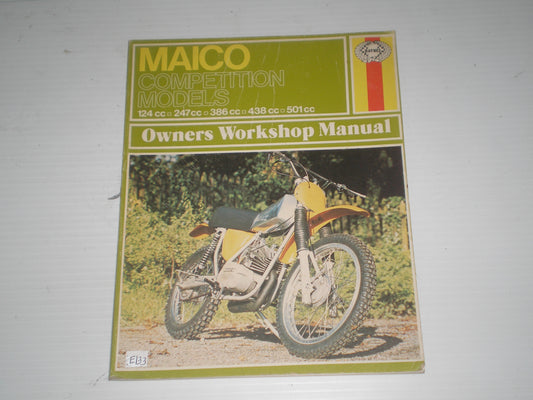 MAICO 124 / 247 / 386 / 438 / 501 cc 1973 on Haynes Workshop / Service Manual 220 #E133