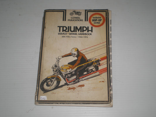 TRIUMPH T100R T100S T100T 5TA TR5T 500-750 cc Twins 1963-1976 Clymer Service Manual M382 #E146
