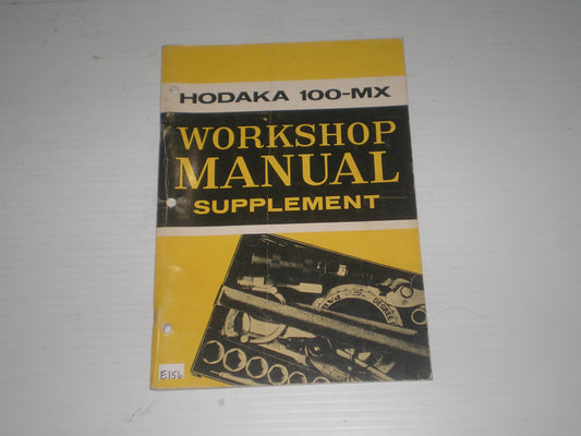 HODAKA 100-MX Super Rat Model 1972  Workshop / Service Manual Supplement #E156