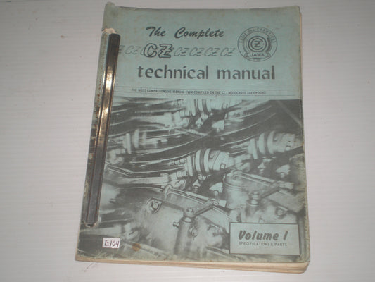 CZ JAWA Motocross & Enduro Technical Manual & Parts Catalogue  #E164