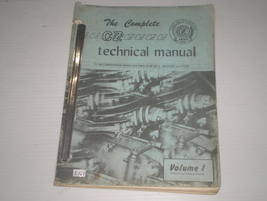 CZ JAWA Motocross & Enduro Technical Manual & Parts Catalogue #E164