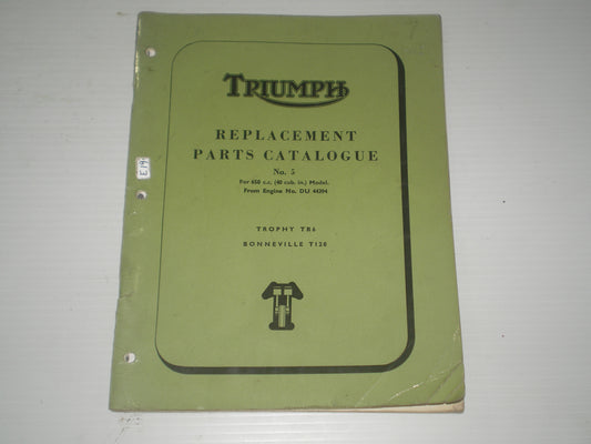 TRIUMPH Trophy TR6 Bonneville T120 1967 Parts Catalogue 996/66 #E19