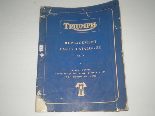 TRIUMPH Tiger T90 & T100 S/R/C/T / "C" Range Models 1969  Parts Catalogue No. 10  SPC.8  #E5