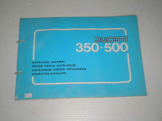 DUCATI 350 & 500 Factory Spare Parts Catalogue #E73