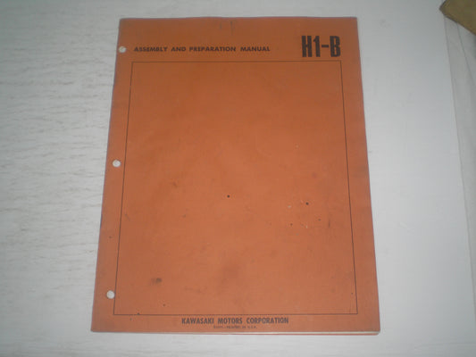 KAWASAKI H1-B / H1 Mach III  1972 Assembly & Preparation Manual  #1847