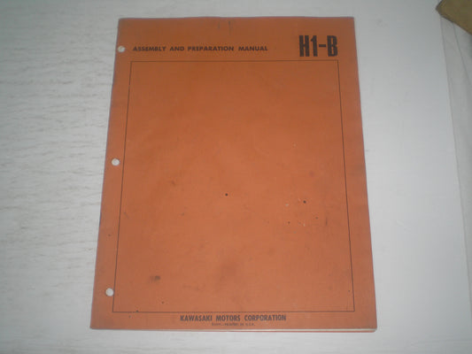 KAWASAKI H1-B / H1 Mach III 1972 Assembly & Preparation Manual #1847