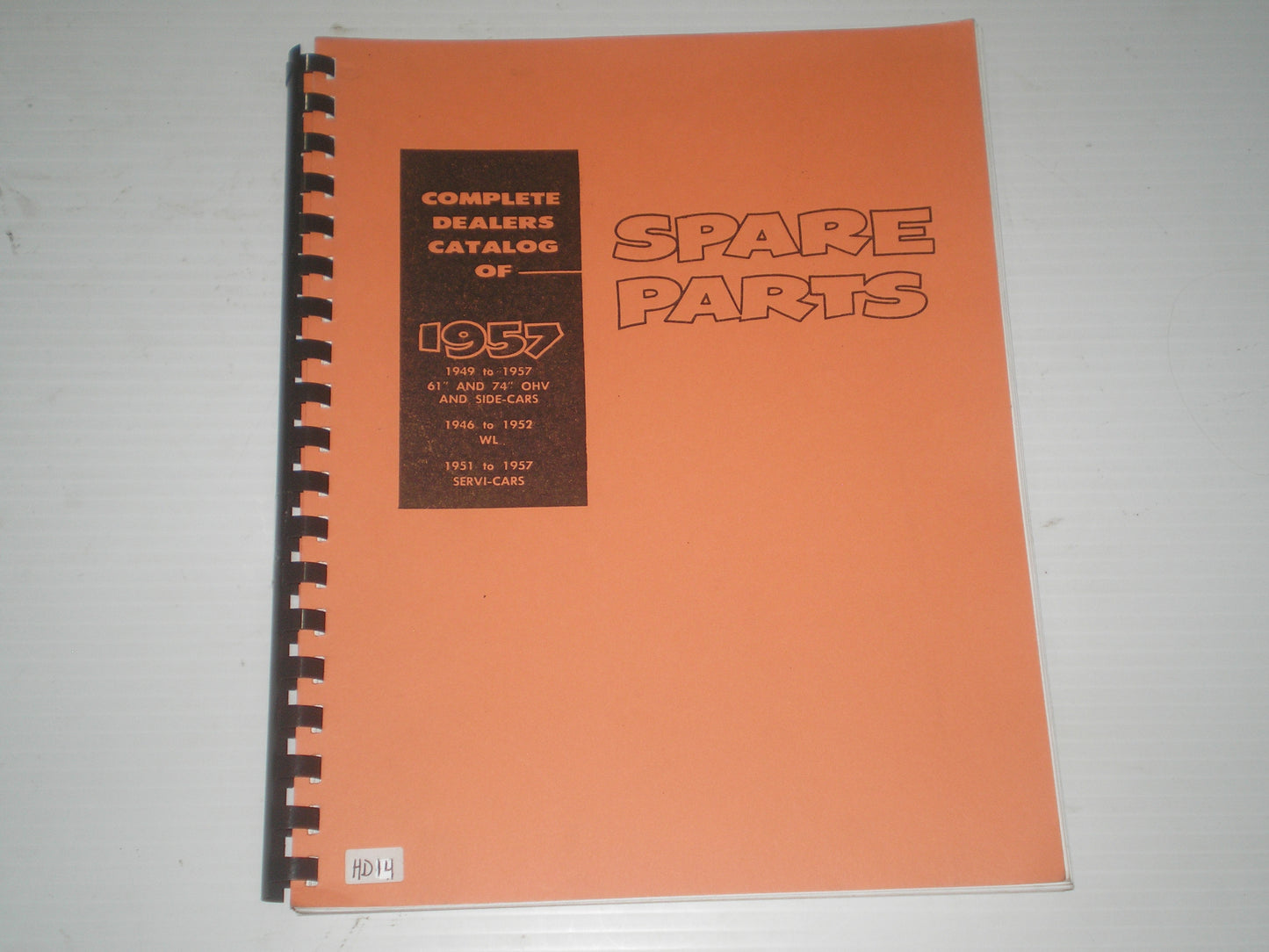 HARLEY-DAVIDSON 1946-1957  Complete Dealers Catalog of Spare Parts  #HD14