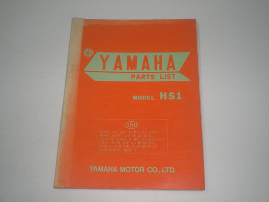 YAMAHA HS1 HS1-B 1971 Parts List / Catalogue #1728
